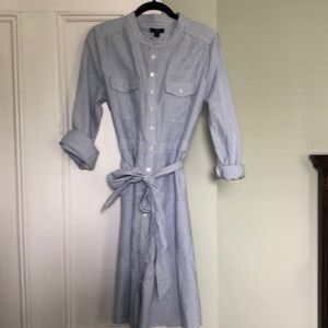 J.Crew pinstripe dress